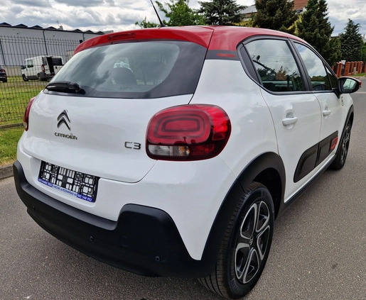 Citroen C3 cena 51900 przebieg: 58000, rok produkcji 2021 z Gniezno małe 497